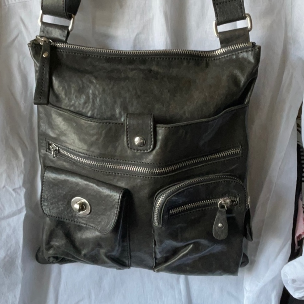 Leather crossbody